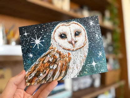 Painting an Owl with Vic Hollins