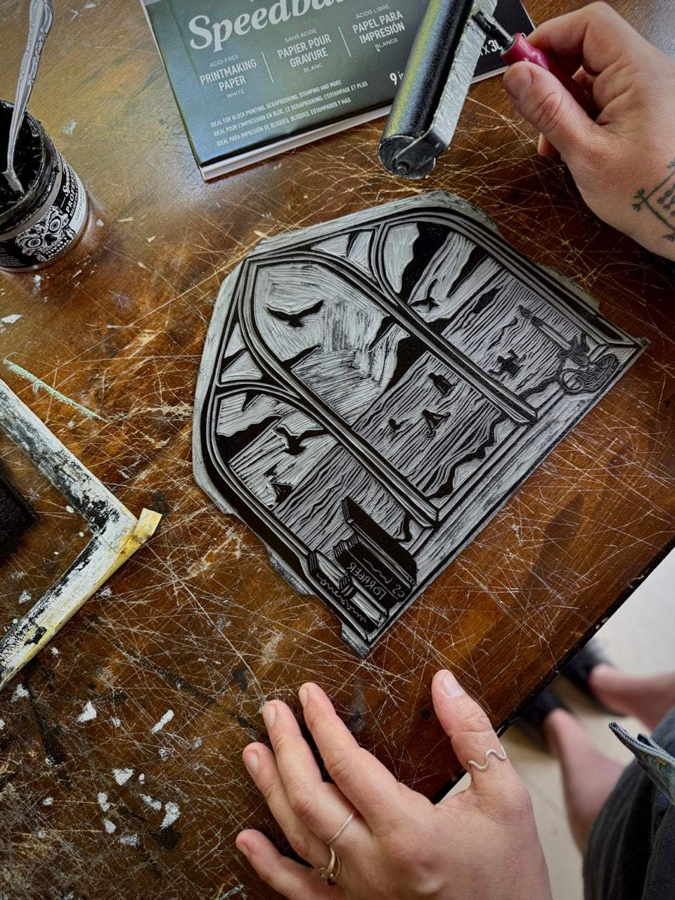 Speedball Block Printing with Stefani Williams
