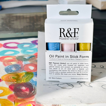 R&F Pigment Stick® and Drawing Oils™ with Dietlind Vander Schaaf