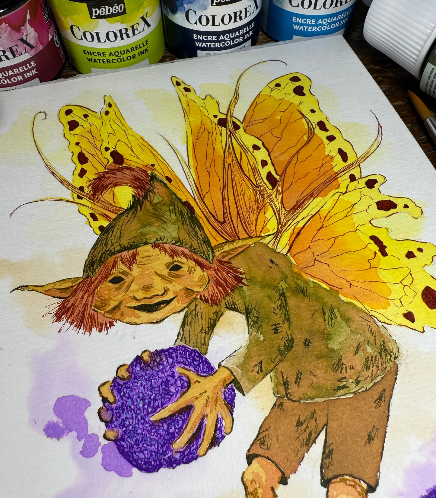Pébéo Colorex: Sugar Plum Fairies with Max Black
