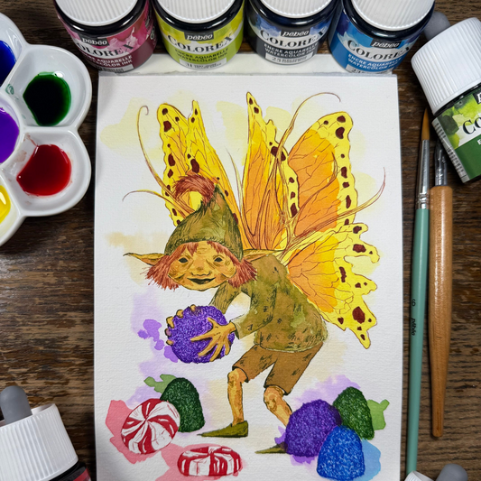 Pébéo Colorex: Sugar Plum Fairies with Max Black