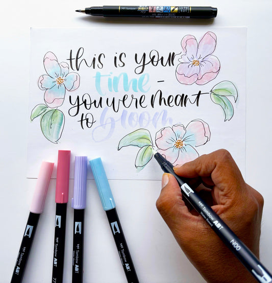 Affirmation Cards: Florals & Lettering with Carola Sallis