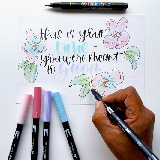 Affirmation Cards: Florals & Lettering with Carola Sallis