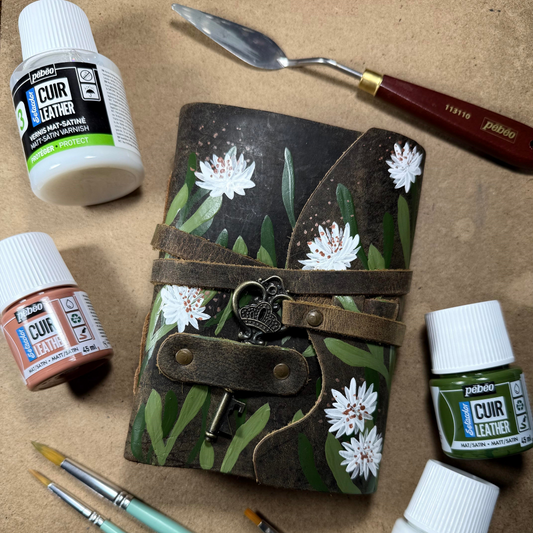 Pébéo’s Setacolor Leather Paints: Making Holiday Gifts with Max Black
