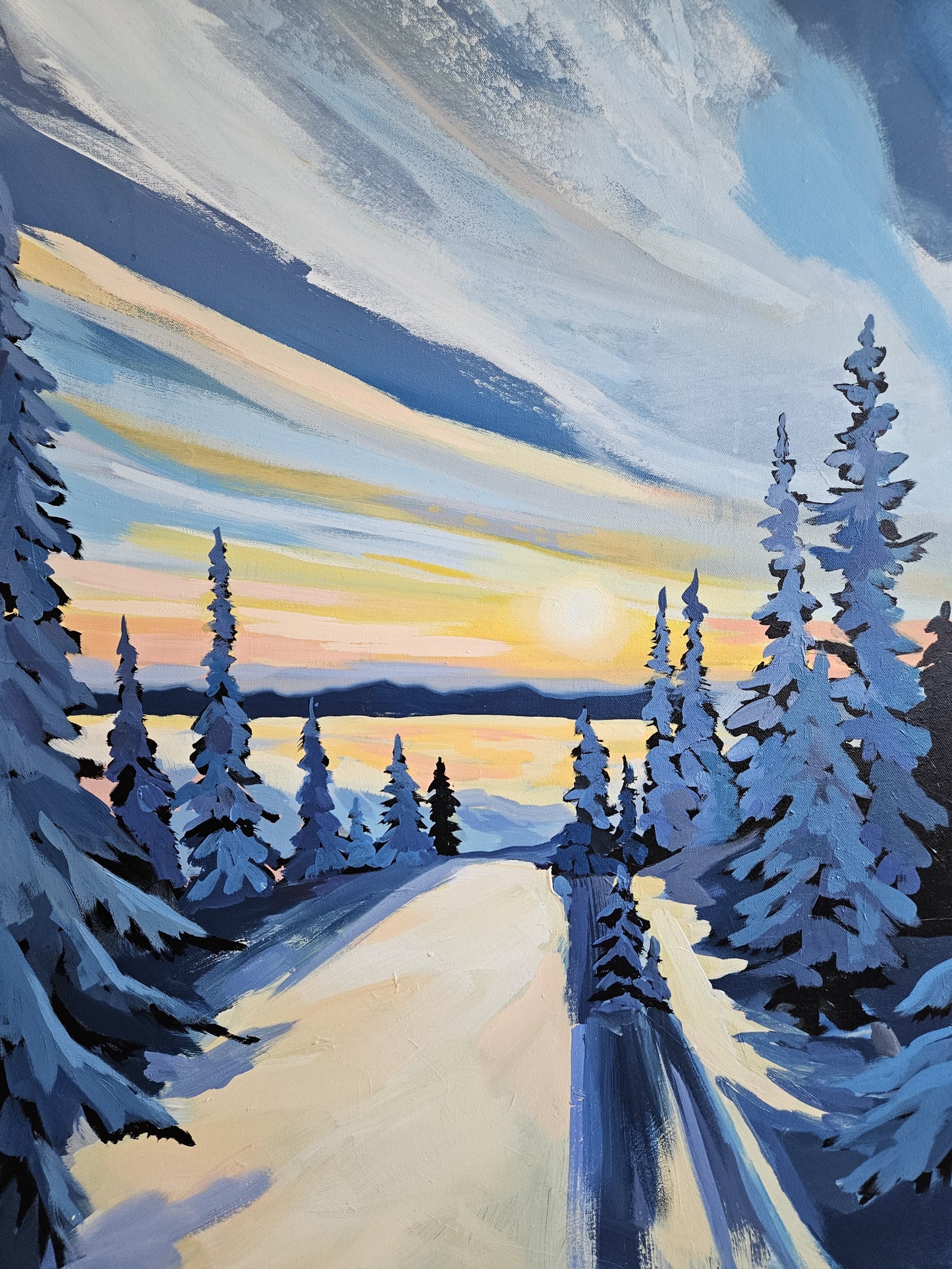 “Creative” Acrylic Landscapes with Sarah Lewke
