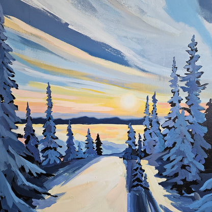“Creative” Acrylic Landscapes with Sarah Lewke