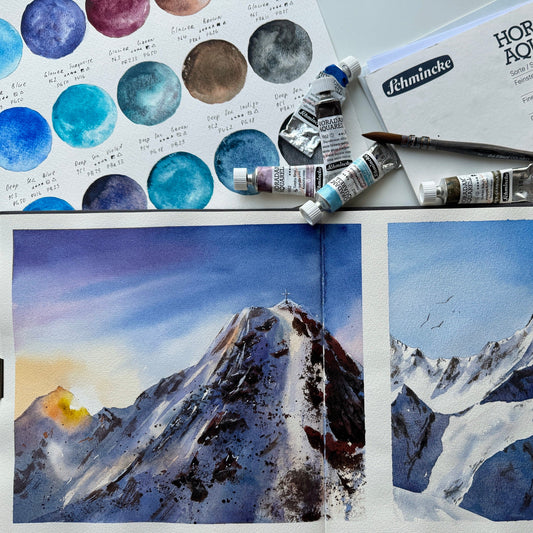 Schmincke Super-Granulating Watercolours with Anna Zadorozhnaya