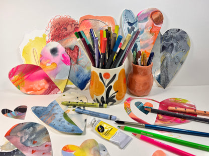 Abstract Valentines with Rose Cowles