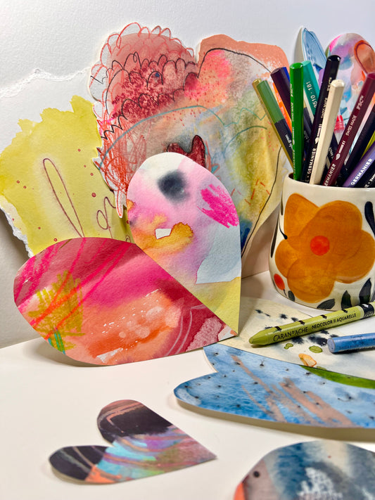 Abstract Valentines with Rose Cowles