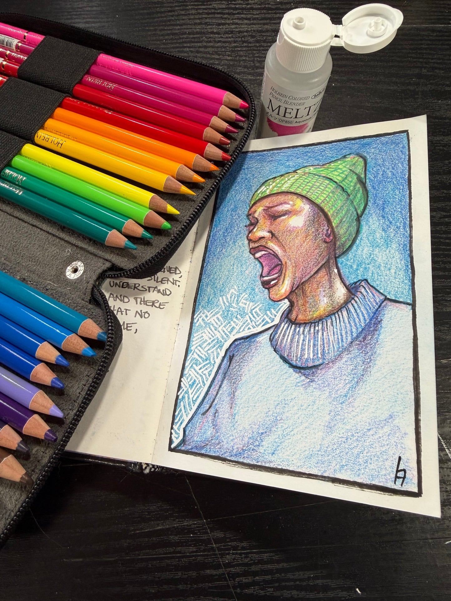 An Immersive Holbein Coloured Pencils Experience with Lara Hjorthoy