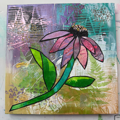 Mixed Media Floral Collage with Jaime Echt