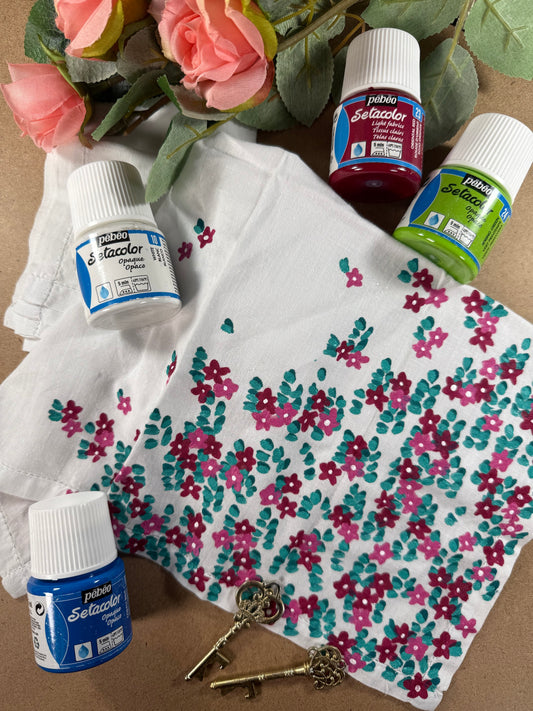 Painting Florals with PEBEO Setacolor Fabric Paint