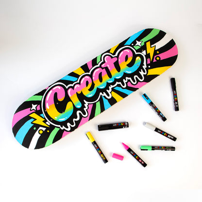 Decked Out: Skateboard Art with Acrylic Markers