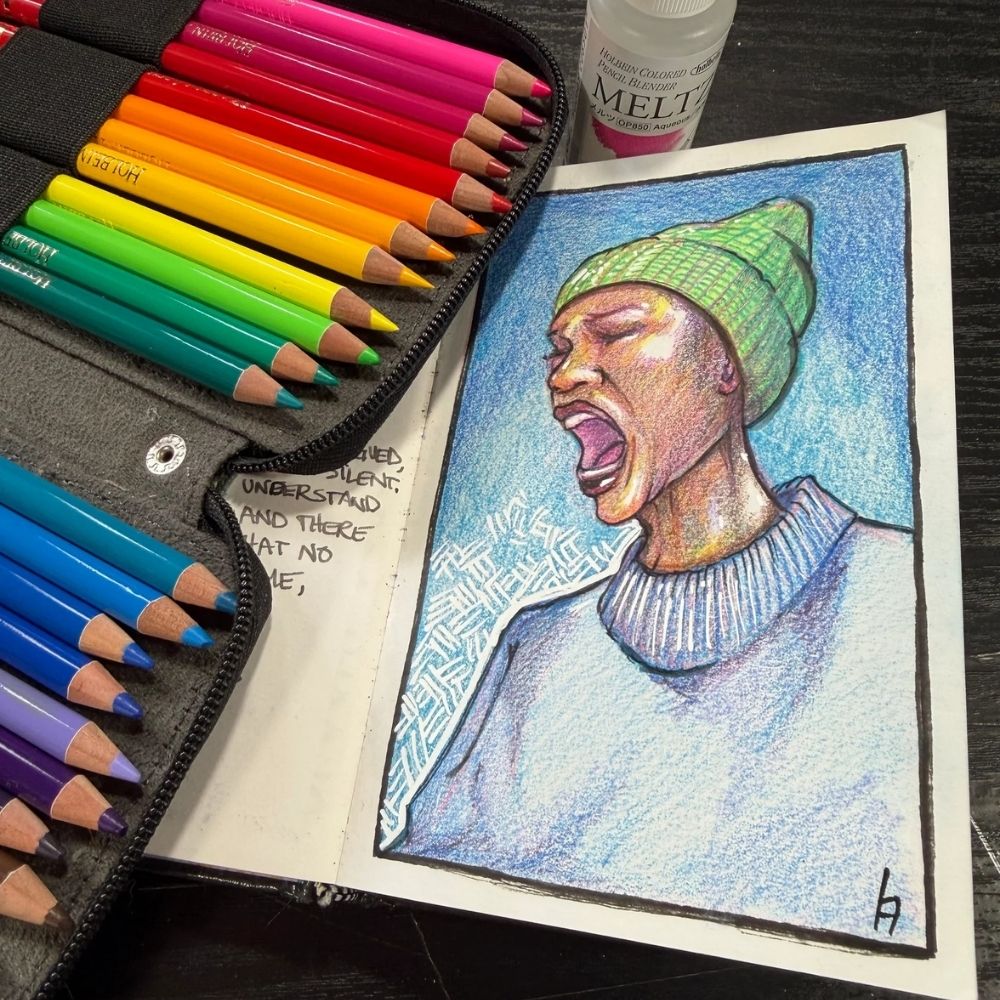 An Immersive Holbein Coloured Pencils Experience with Lara Hjorthoy