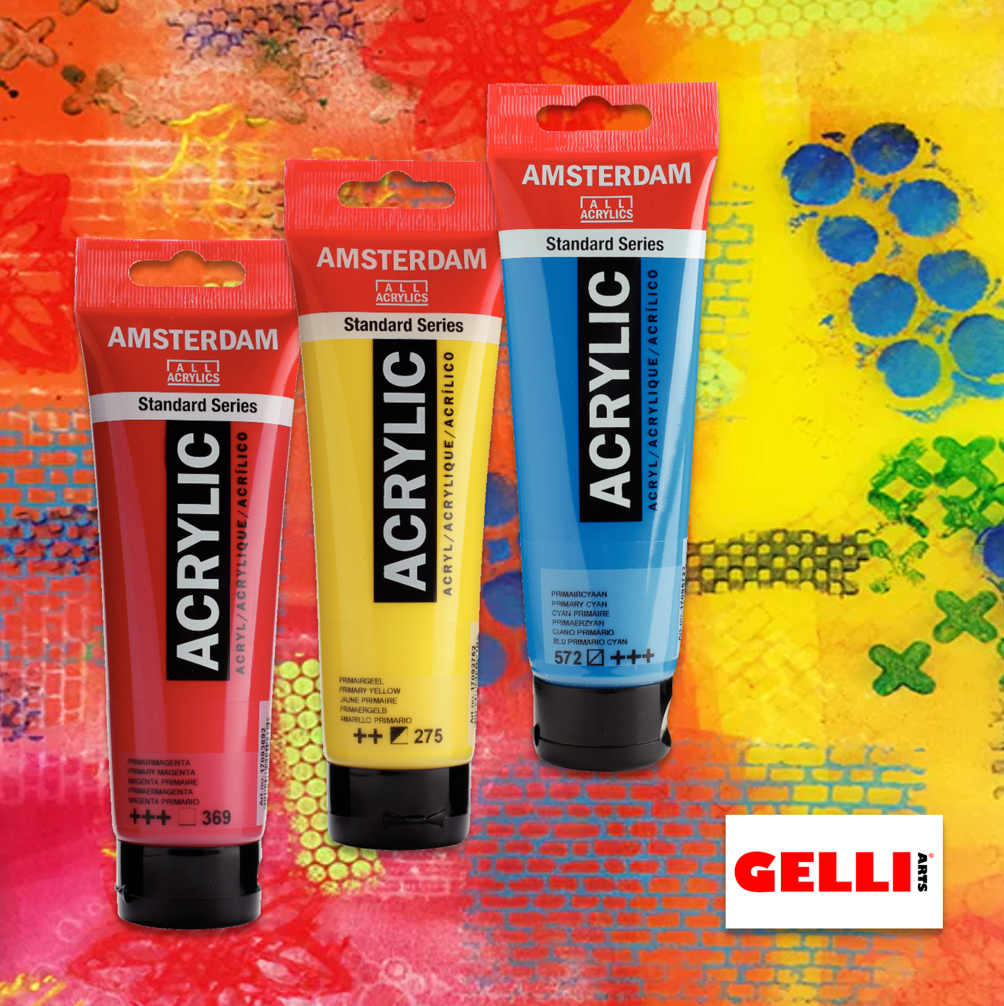 Print, Press, Surprise!  Gelli Arts® Play with Amsterdam Acrylics and Jeff Olson