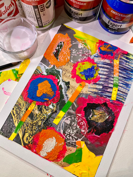 Rip It Up!  Amsterdam Acrylics, Collage & Mixed Media with Jeff Olson