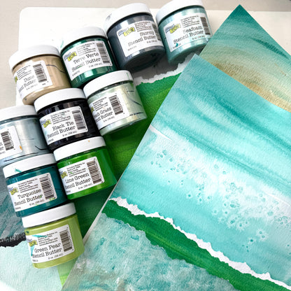 Mixed Media Paper Seascape with Jaime Echt