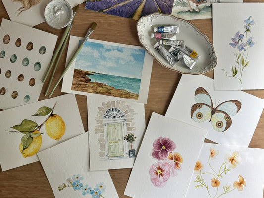 Watercolor Made Simple WORKBOOK Workshop with Nicki Traikos