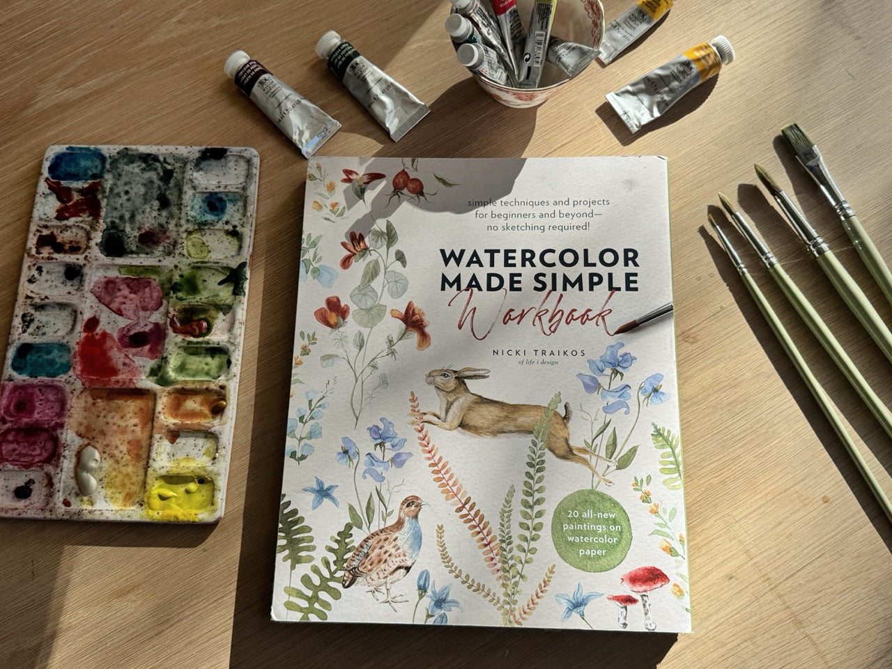 Atelier de travail L'aquarelle simplifiée avec Nicki Traikos