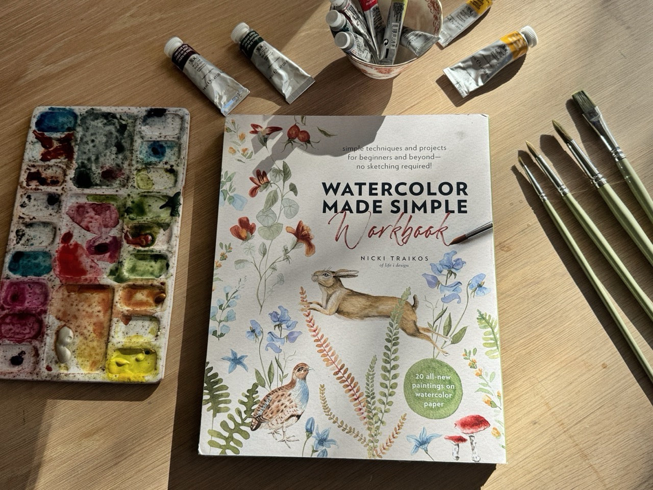 Cahier d'exercices L'aquarelle en toute simplicité : Rencontre et dédicace avec Nicki Traikos !