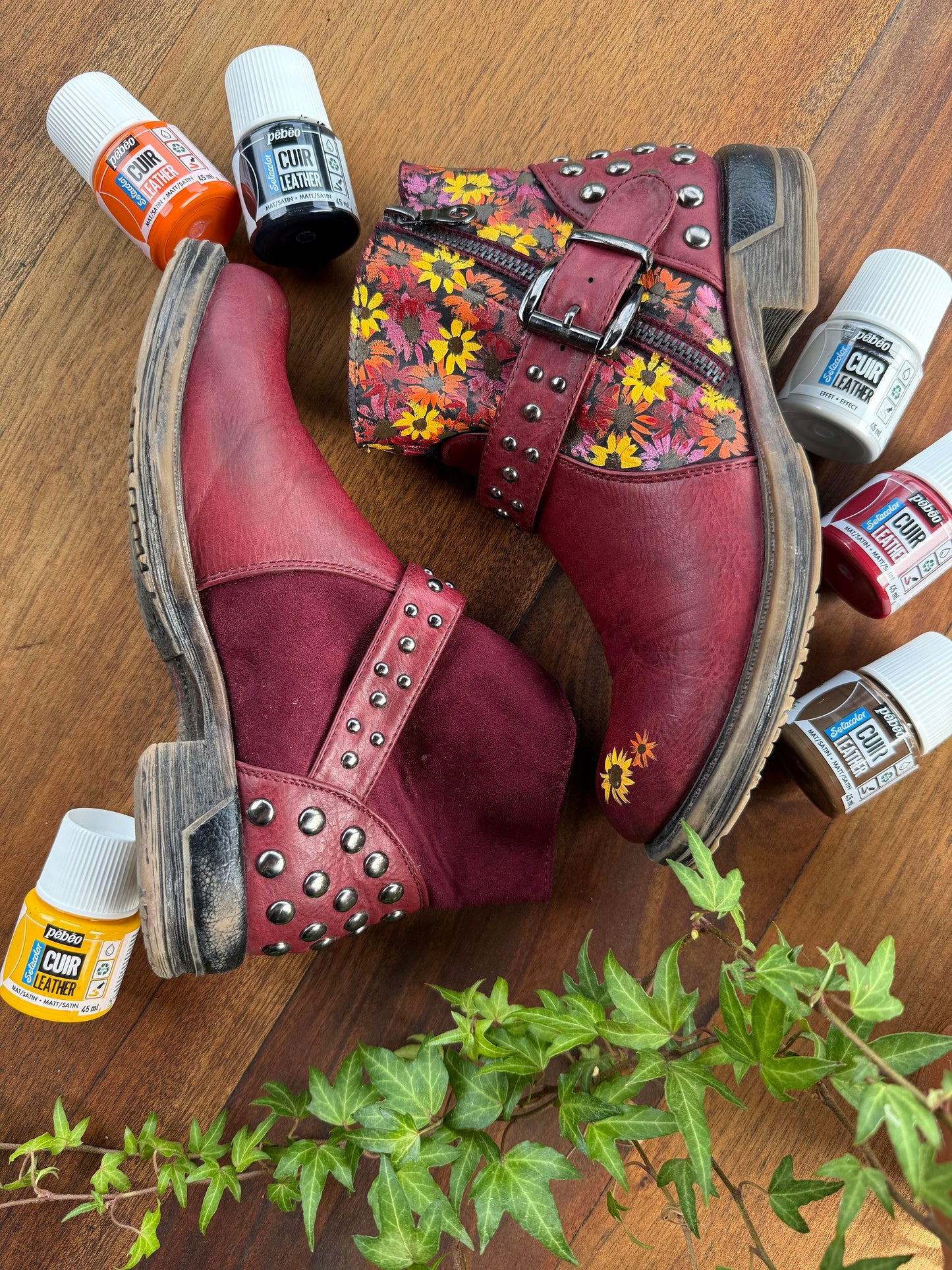 Pébéo Setacolor Leather Paint: Painting Shoes with Max Black