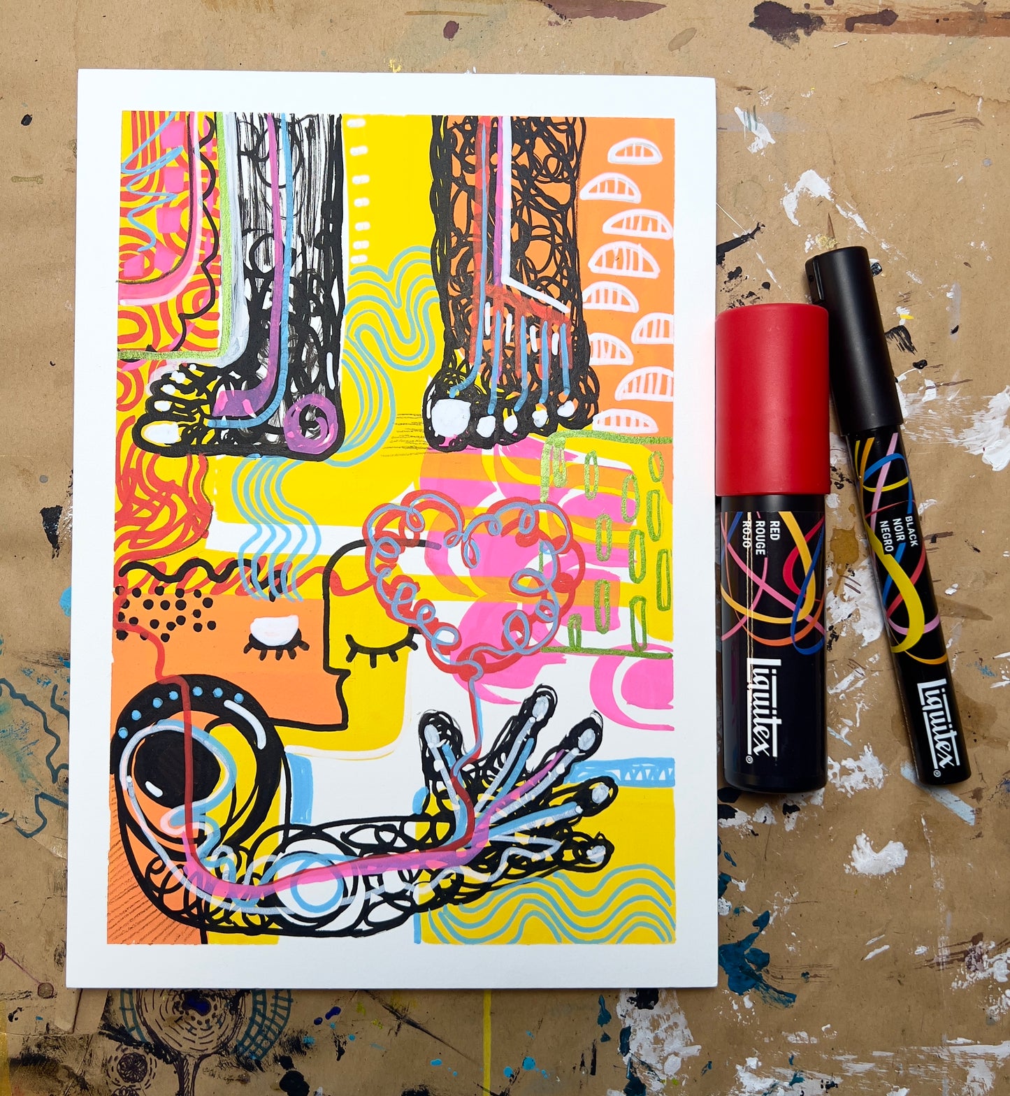 The Mark Making Lab: Liquitex Acrylic Markers with Brandy Antonio