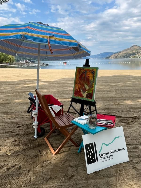 Okanagan Urban Sketchers at Opus Art Supplies, Kelowna!