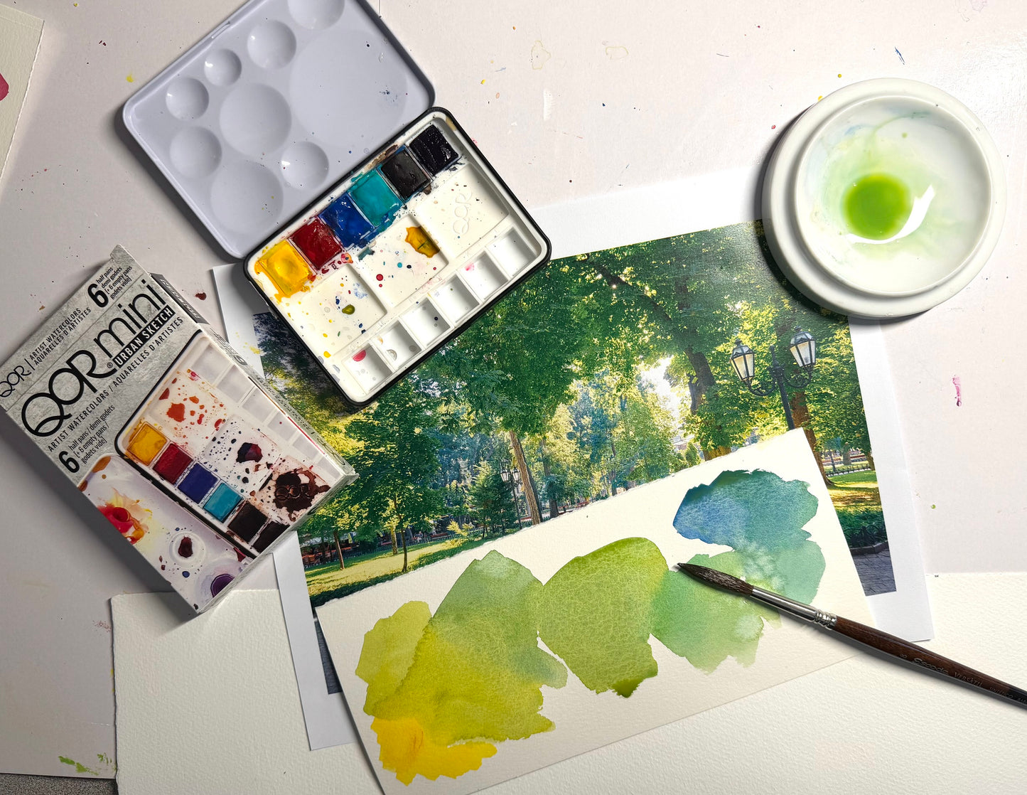 QoR Watercolors and the Urban Landscape!