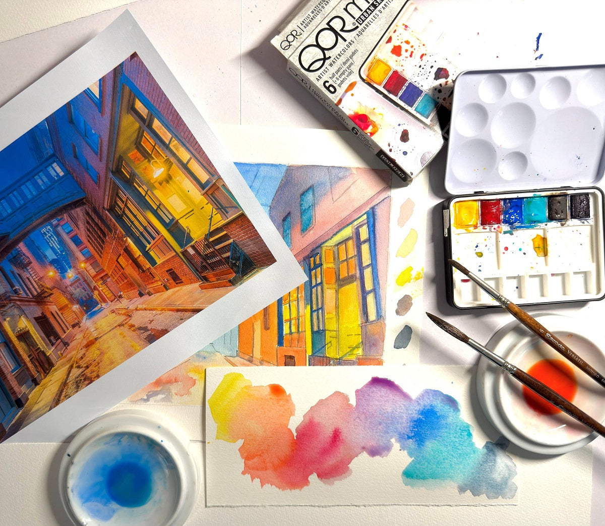 QoR Watercolors and the Urban Landscape!