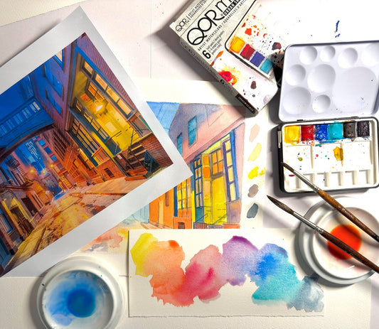 QoR Watercolors and the Urban Landscape!
