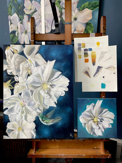 Water-Mixable Oils: Painting Luminous White Flowers with Tatiana Anisimova