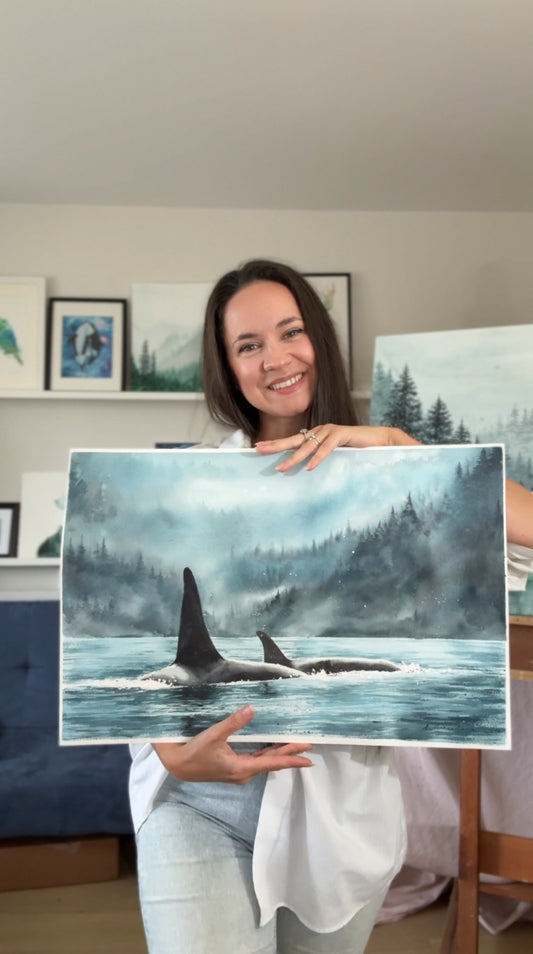 Opus Essential Watercolours: “Misty Whales” with Elena Markelova