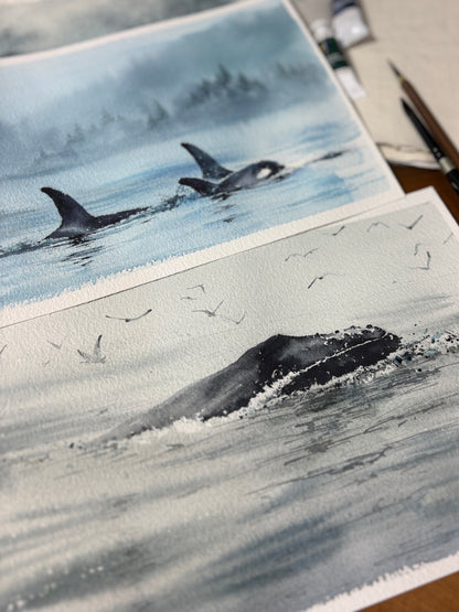 Opus Essential Watercolours: “Misty Whales” with Elena Markelova