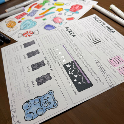 Marker Techniques: Copic Sketch and Acrea Markers!