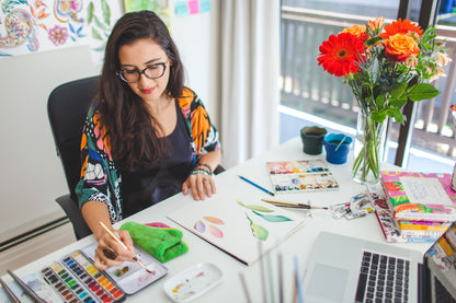 Painting Watercolour  Mushrooms with Sophia Longo