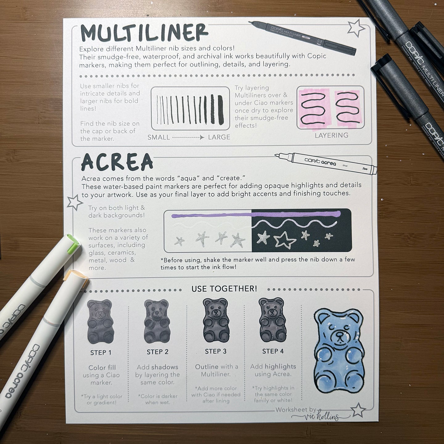 Marker Techniques: Copic Sketch and Acrea Markers!