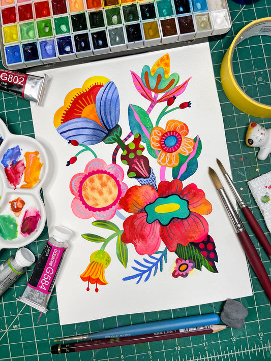 Let It Bloom: Painting Modern Folk Florals with Heather Powers Gray