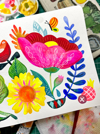 Let It Bloom: Painting Modern Folk Florals with Heather Powers Gray