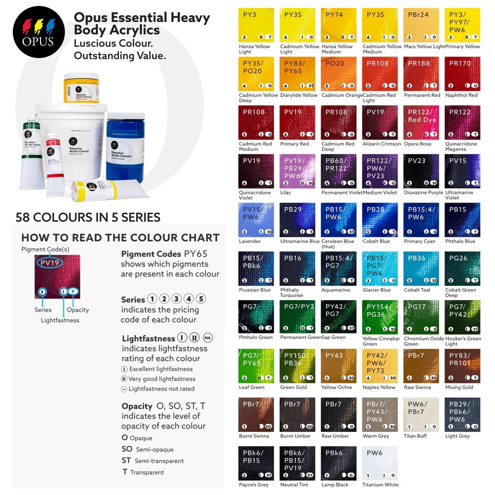 Explore Opus Acrylic Essentials at Opus in the UBC Bookstore!