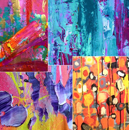 Let It Fall: Acrylic Painting Through Color, Chance & Discovery