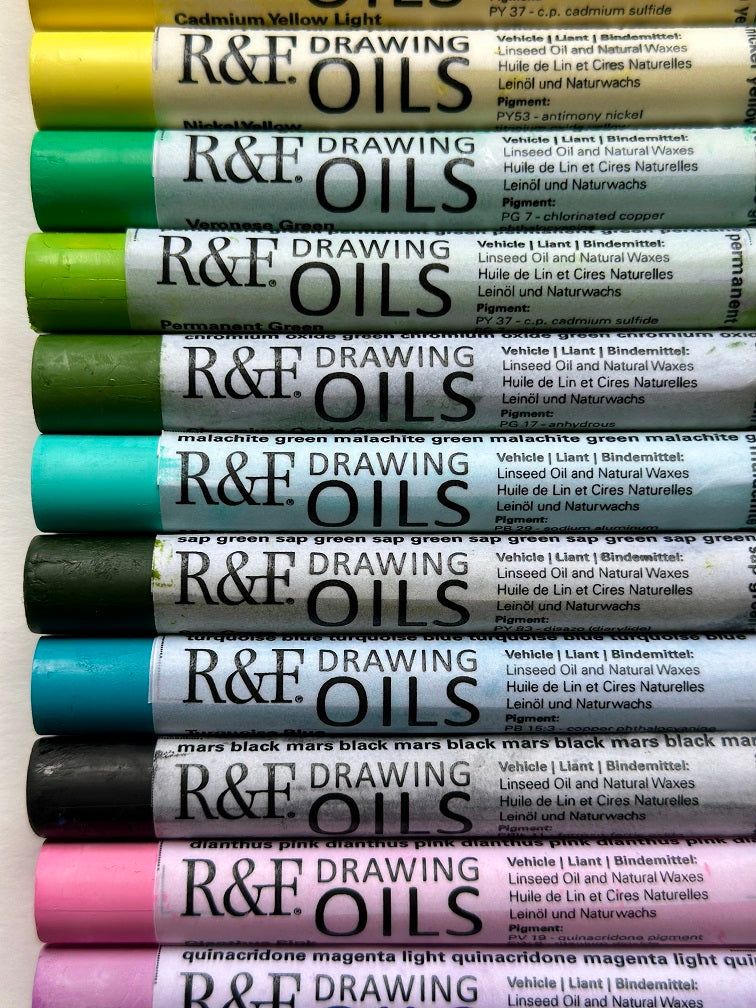 R&F Pigment Stick® and Drawing Oils™ with Dietlind Vander Schaaf