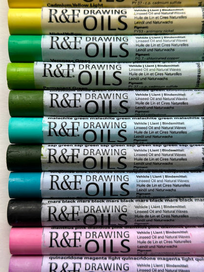 R&F Pigment Stick® and Drawing Oils™ with Dietlind Vander Schaaf
