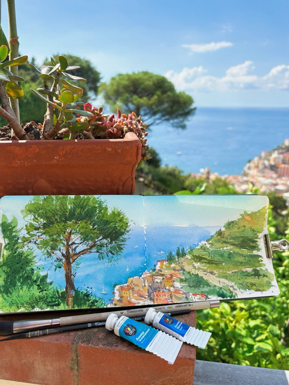 Opus Watercolours and Italian Landscapes: Brushes and Surfaces with Elena Markelova