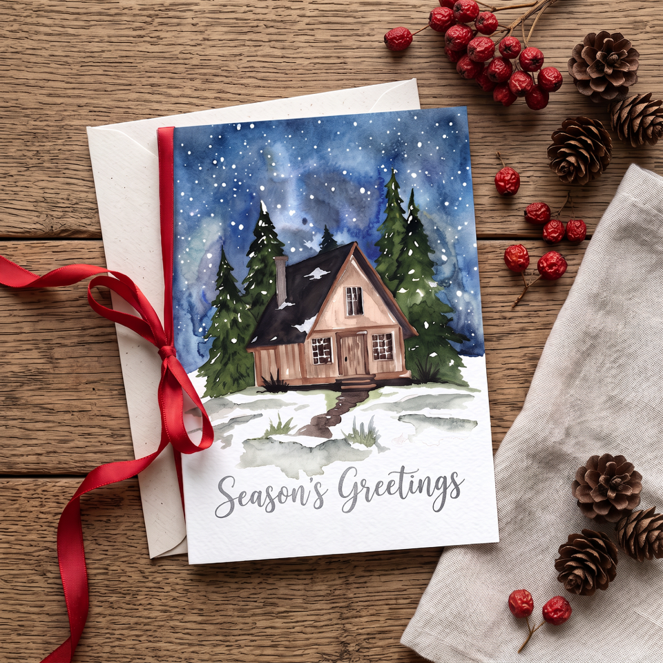 Make it Merry: Winter Glow Holiday Card with Willow Wolfe