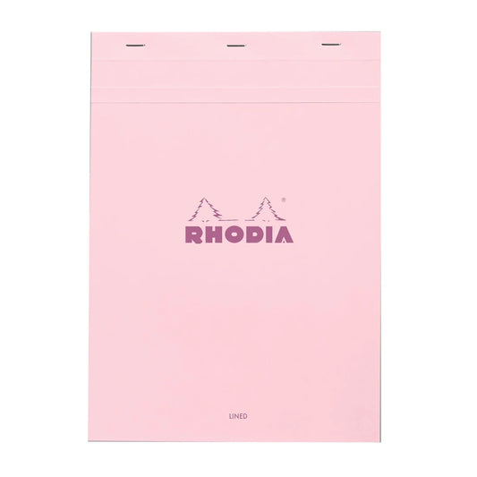 Rhodia No.18 Staplebound Lined Pad A4 - Pink