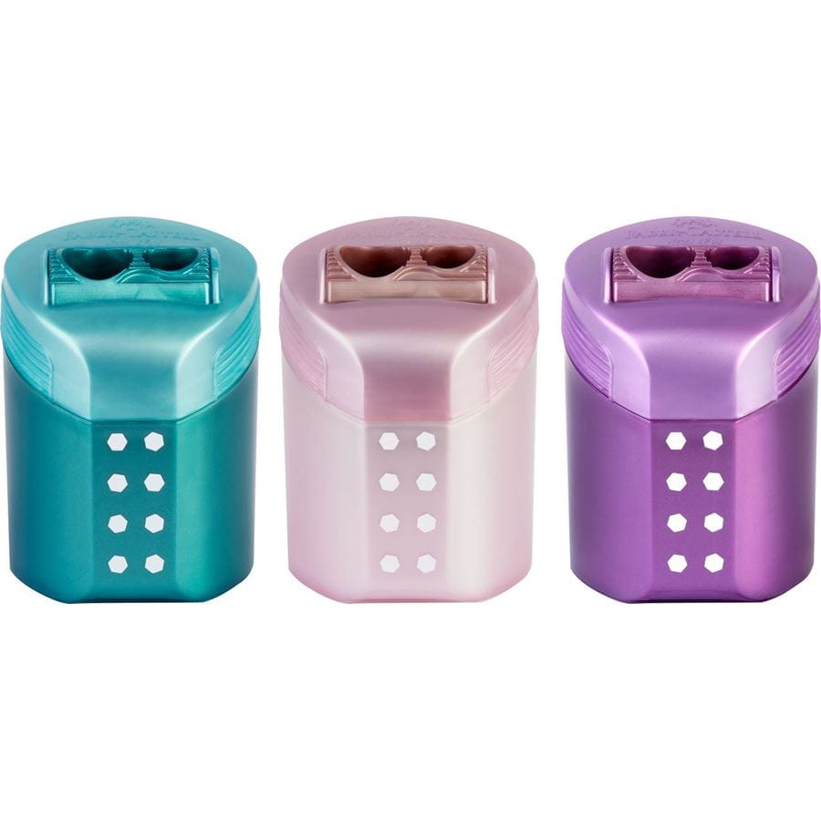 Faber-Castell RollOn Sharpening Box - Assorted Sparkle Colours