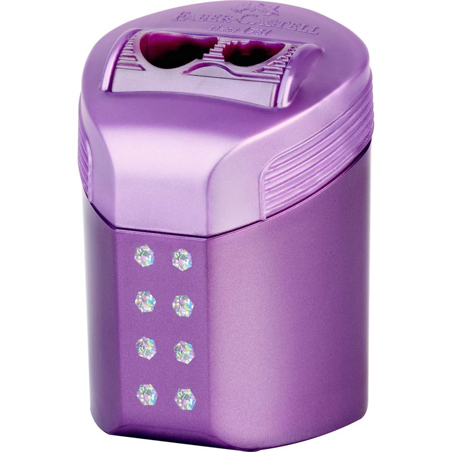 Faber-Castell RollOn Sharpening Box - Assorted Sparkle Colours