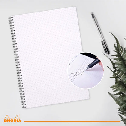 Rhodia Classic Wirebound Dotted Notebook A5 - Black