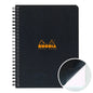 Rhodia wirebound lined notebook A5+ with black cover