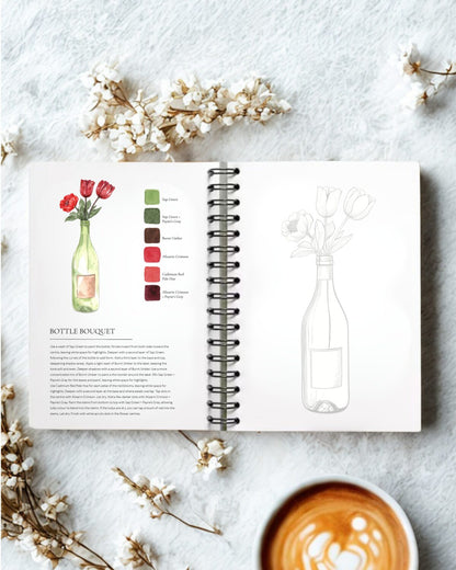 Willow Wolfe Watercolor Workbook - Pretty Pots
